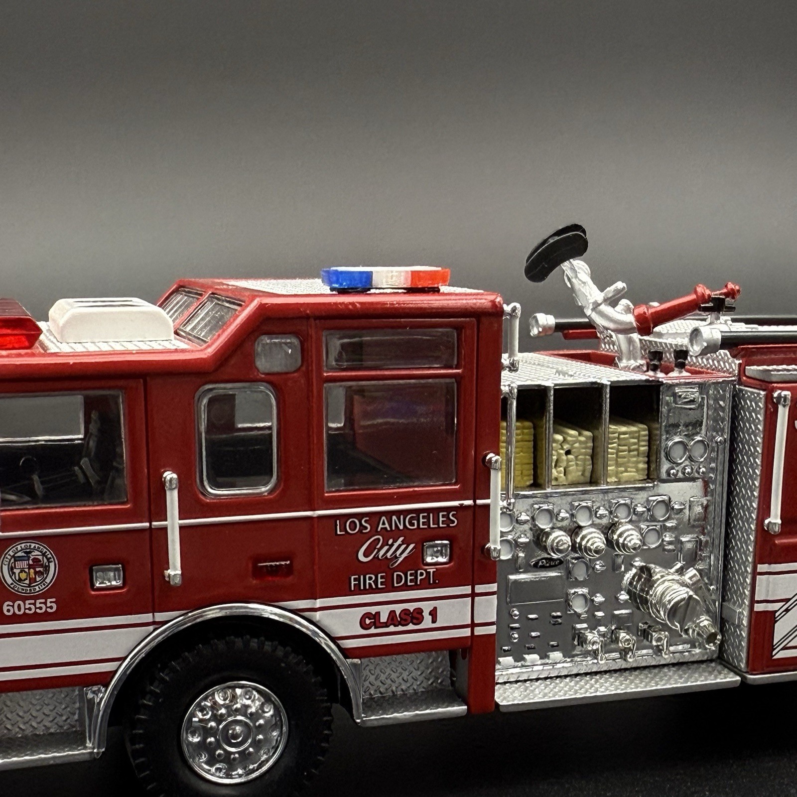 2 Pack 1/64 Mini Whelen Edge Blue Clear Red Lightbar Gray Top Police Fire EMS
