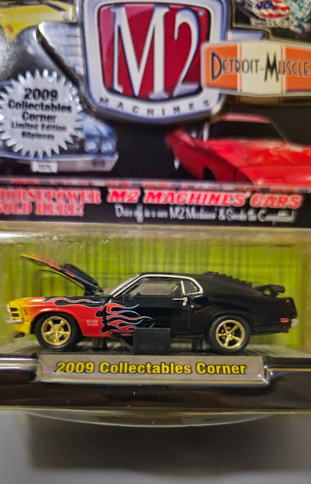 M2 Machines Detroit-Muscle Mustang Boss 429 Collectables Corner Chase 60pcs Gold