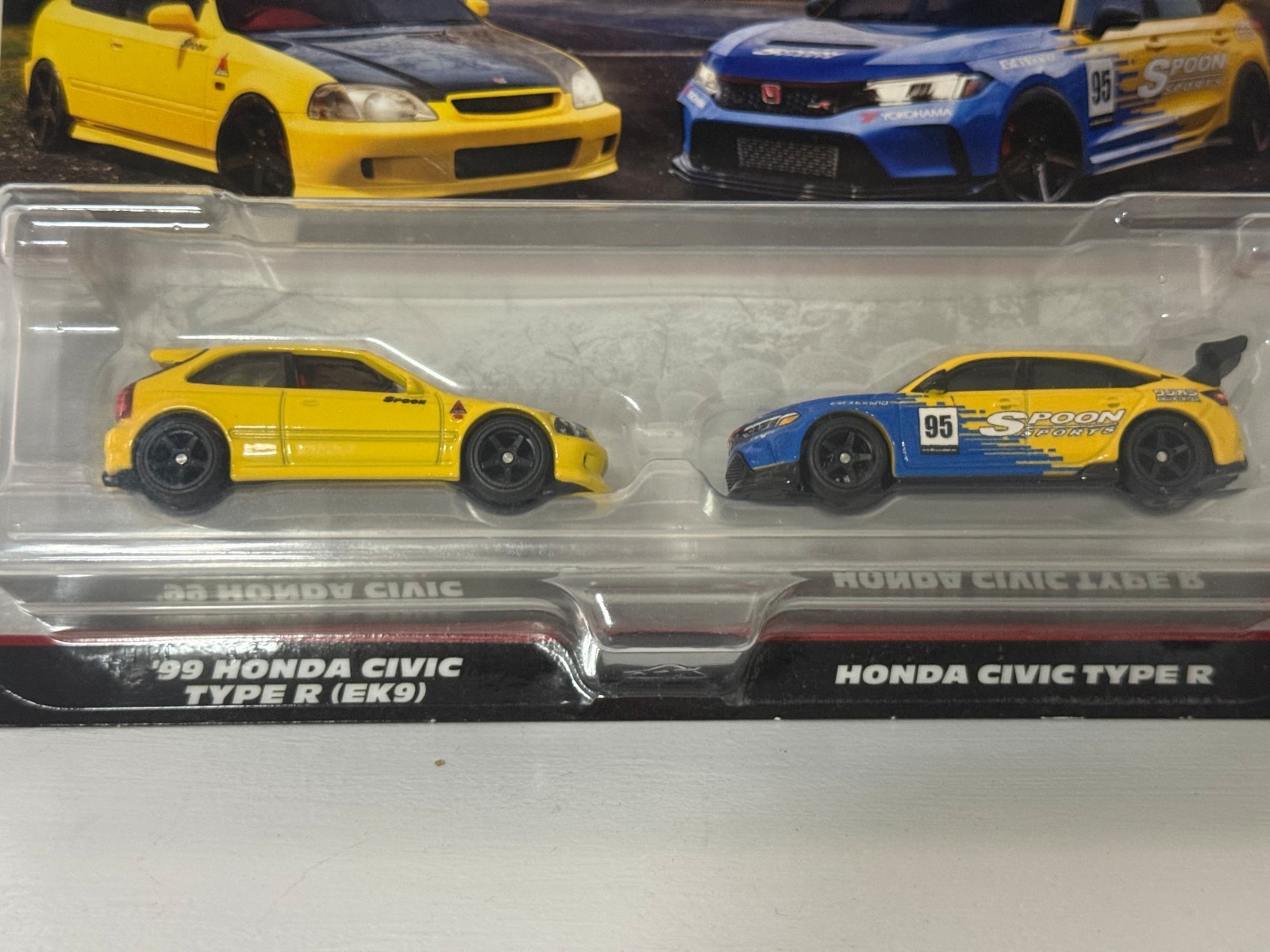 HOT WHEELS PREMIUM CAR CULTURE TWIN PACK SET ’99 HONDA CIVIC TYPE R (EK9) 1:64