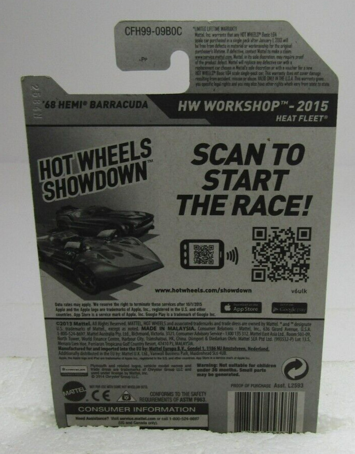 Hot Wheels 2015 ’68 Hemi Barracuda #213/250