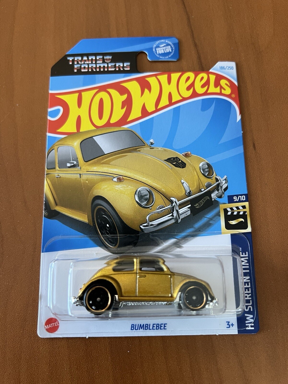 Hot Wheels VW Volkswagen GOLD Bug Beetle Transformers Bumblebee Black Symbol