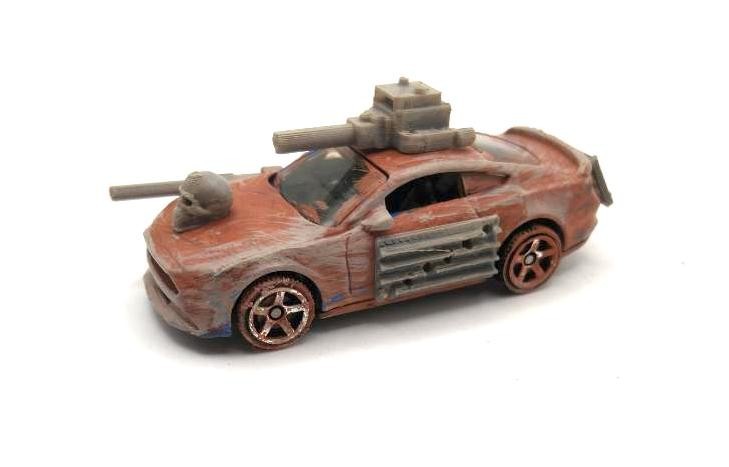 Custom Mad Max Zombie War Wasteland Road Warrior Truck 1/64 Hot Wheels Vehicle