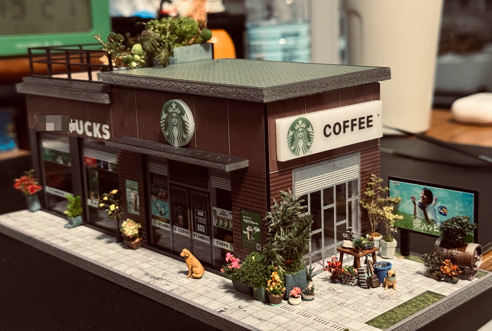 Diorama 1:64 Car Parking Lot Models LED Lighting City Repair Shop Scene Display