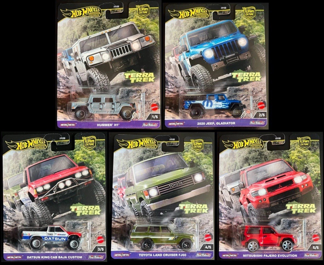 Diecast MATTEL Hot Wheels Premium Culture C Terra Trek set x 5 Cars FPY86-961C 1