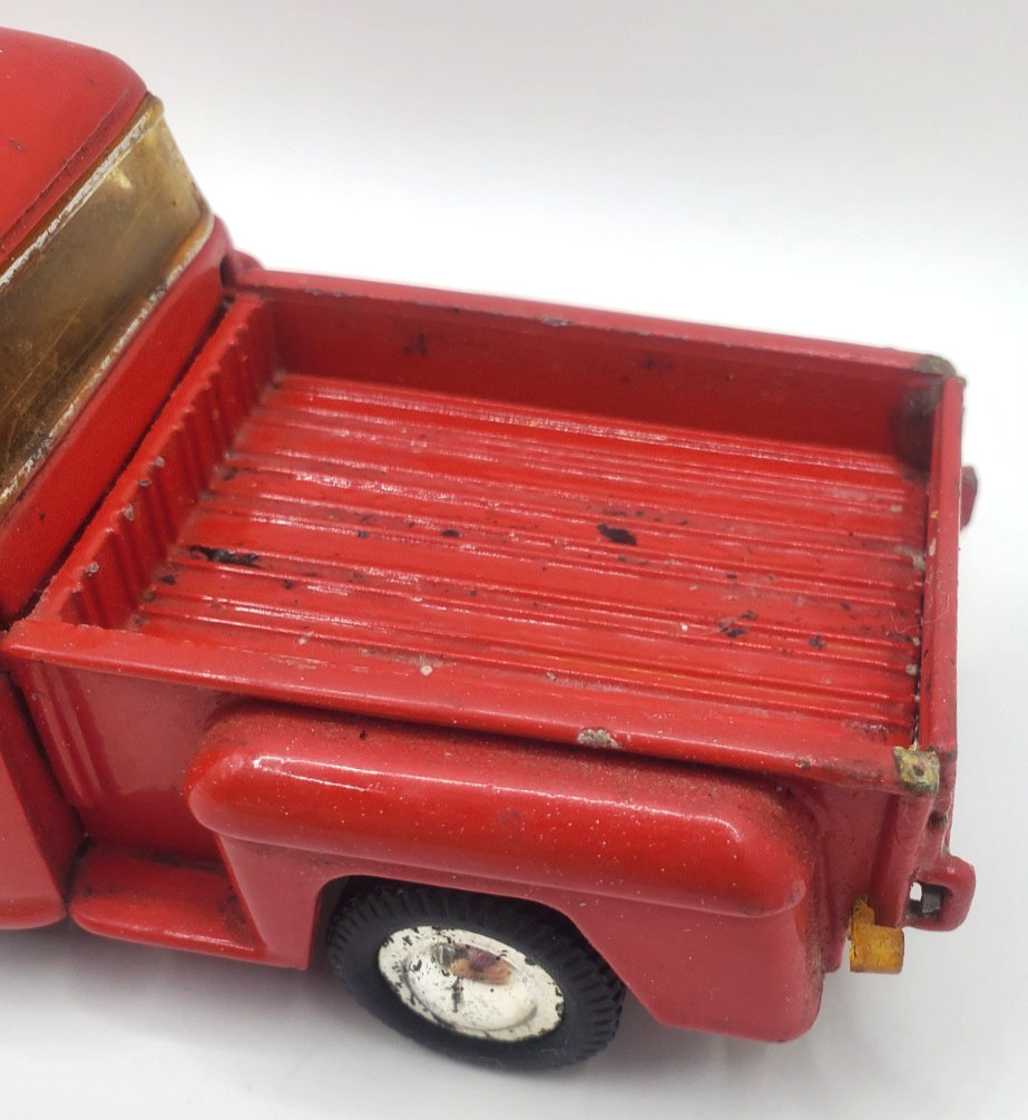 Red Chevy Stepside Pick-Up Die Cast Collectible Toy Truck