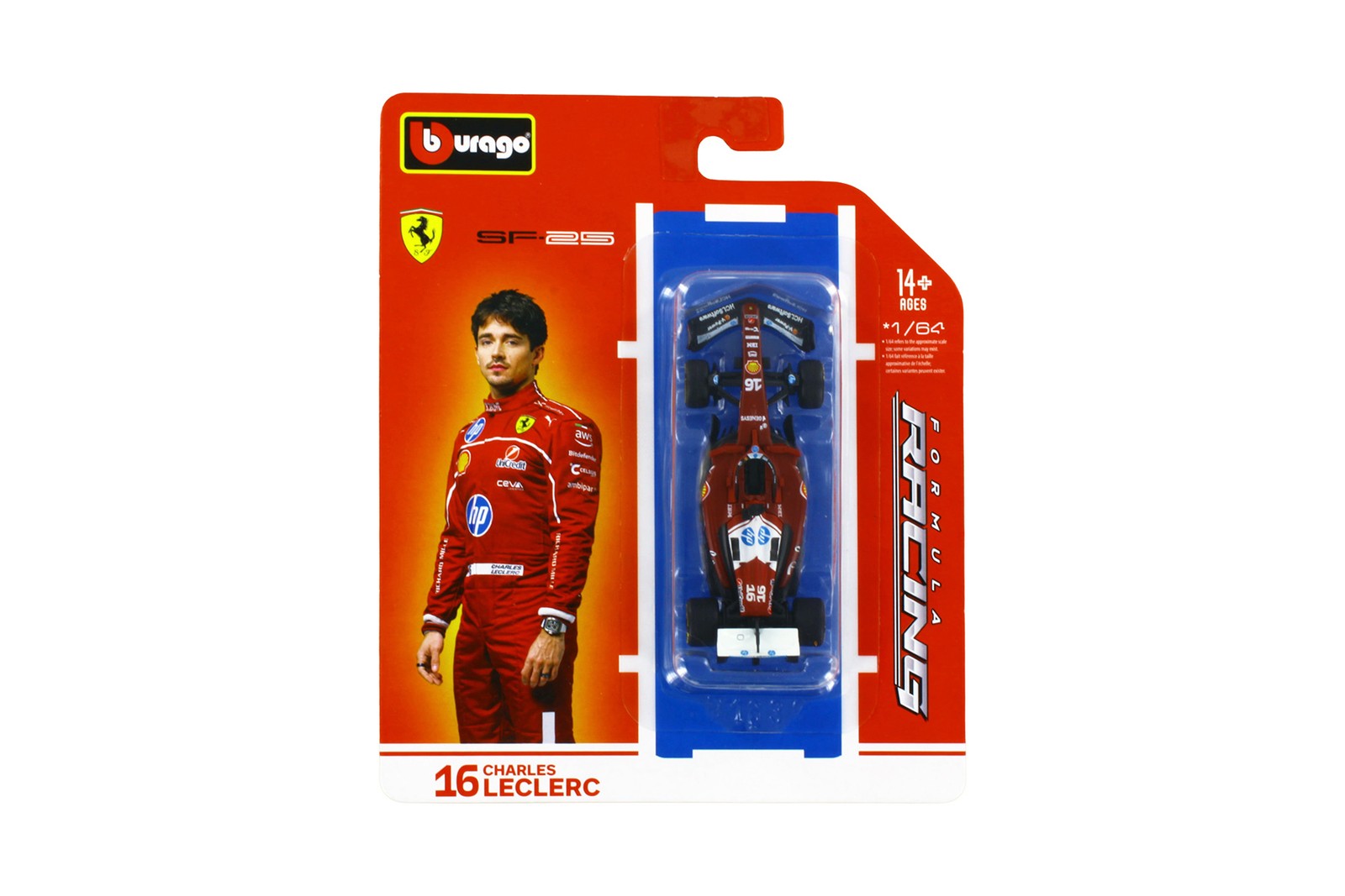 Box of 12 2025 Formula One F1 ASSTD Racing Cars – 18-60164 – 1/64 Scale Cars