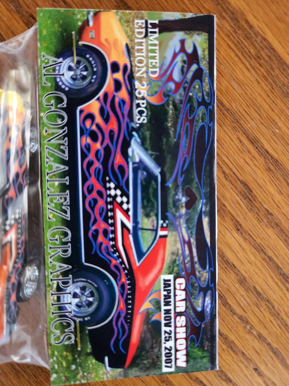 RARE ONLY 25 Hot Wheels Al Gonzalez PIBES Art 67 Camaro Osaka 2007 Car Show