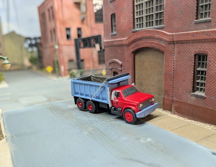 1/87 HO Scale 3D Printed Custom Built 1980s Chevy C60 Tandem Axle Dump Truck.