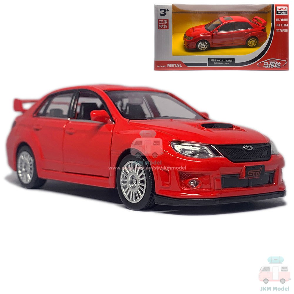 1:36 Subaru WRX STI Hot Hatch Model Car Alloy Diecast Toy Vehicle Kids Gift Red