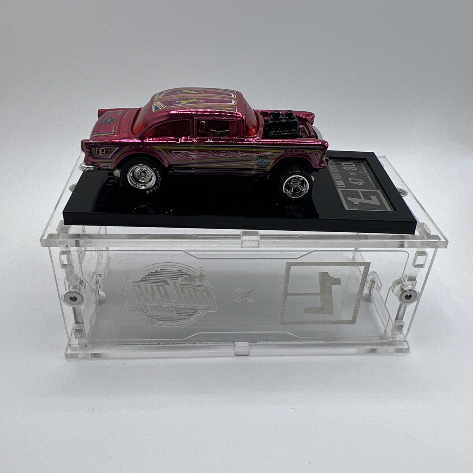 Hot Wheels 55 Gasser Lamley/Malaya Hobby Shop Pink Bel Air #47 of 80
