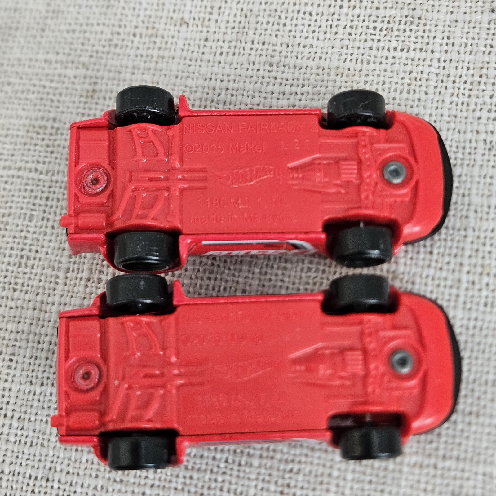 (2) Hot Wheels Nissan Fairlady Z Red Loose HW Greedy Malaysia