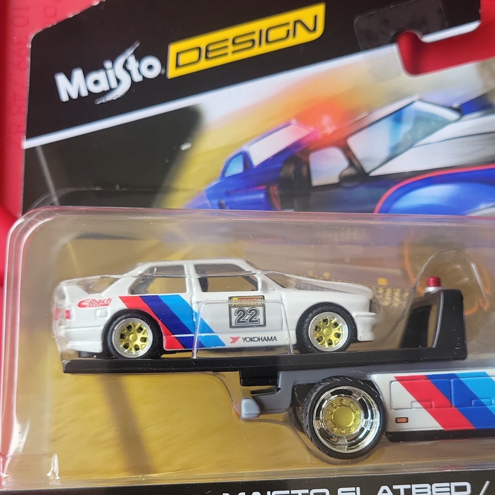 Maisto Design Transport Car Transporter 1:64 1988 BMW M3 White Unopened