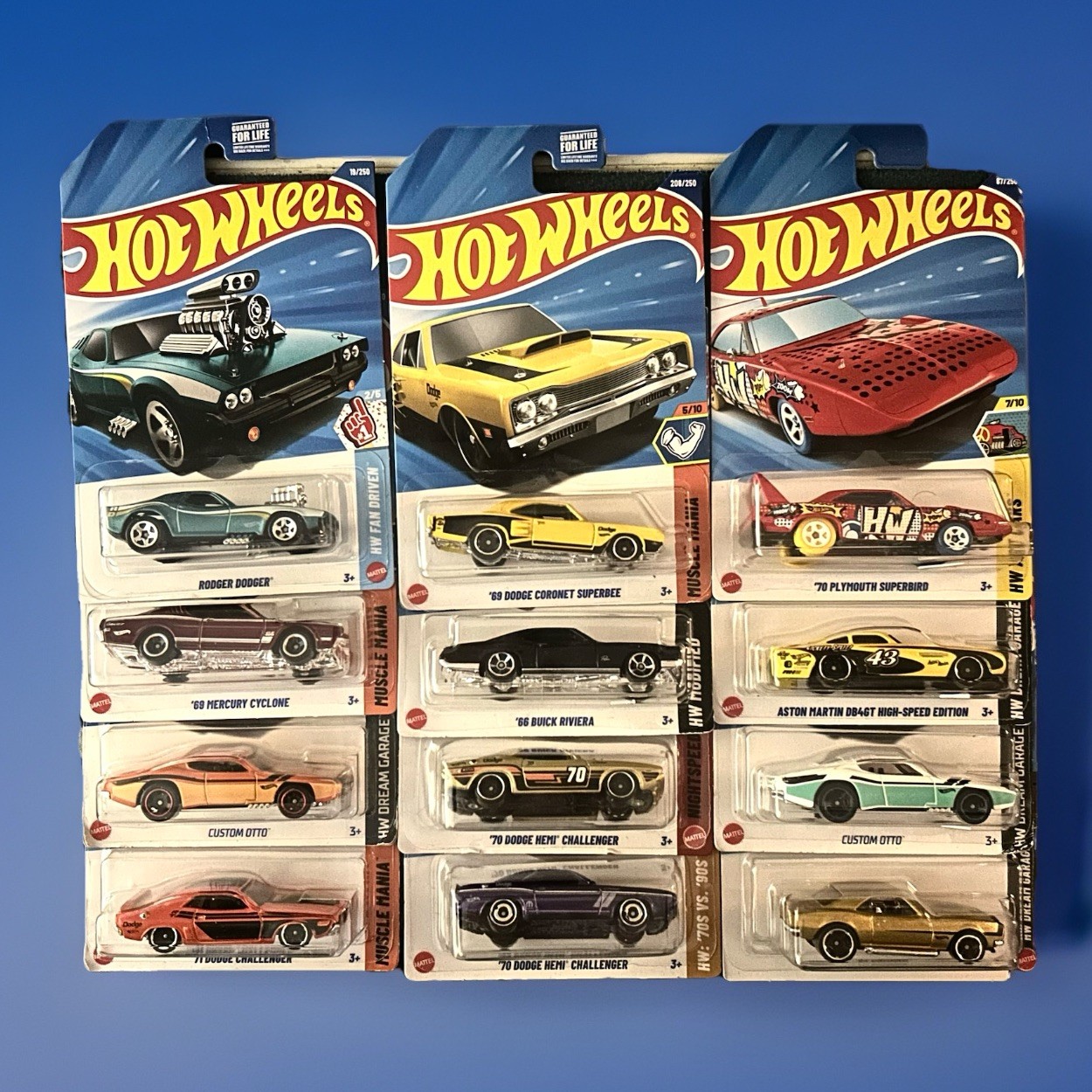 Hot Wheels 12X Lot Of Muscle Car: Challenger, Charger, Camaro, Plymouth And More