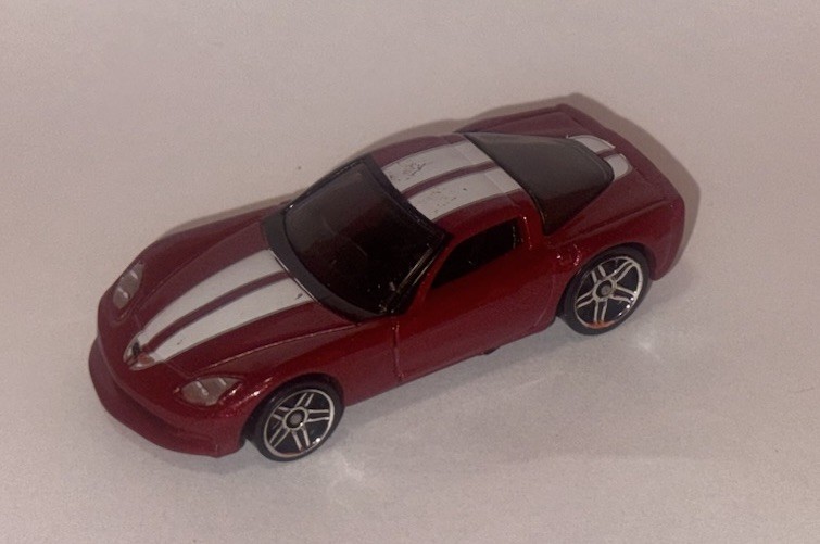 HOT WHEELS Loose MYSTERY CAR C6 Corvette (Red Version)