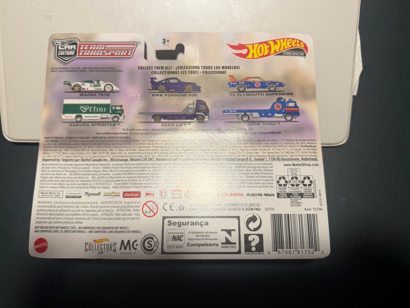 Hot Wheels Car Culture Team Transport Porsche 930 Aero Lift Mazda 787B Lot Of 3