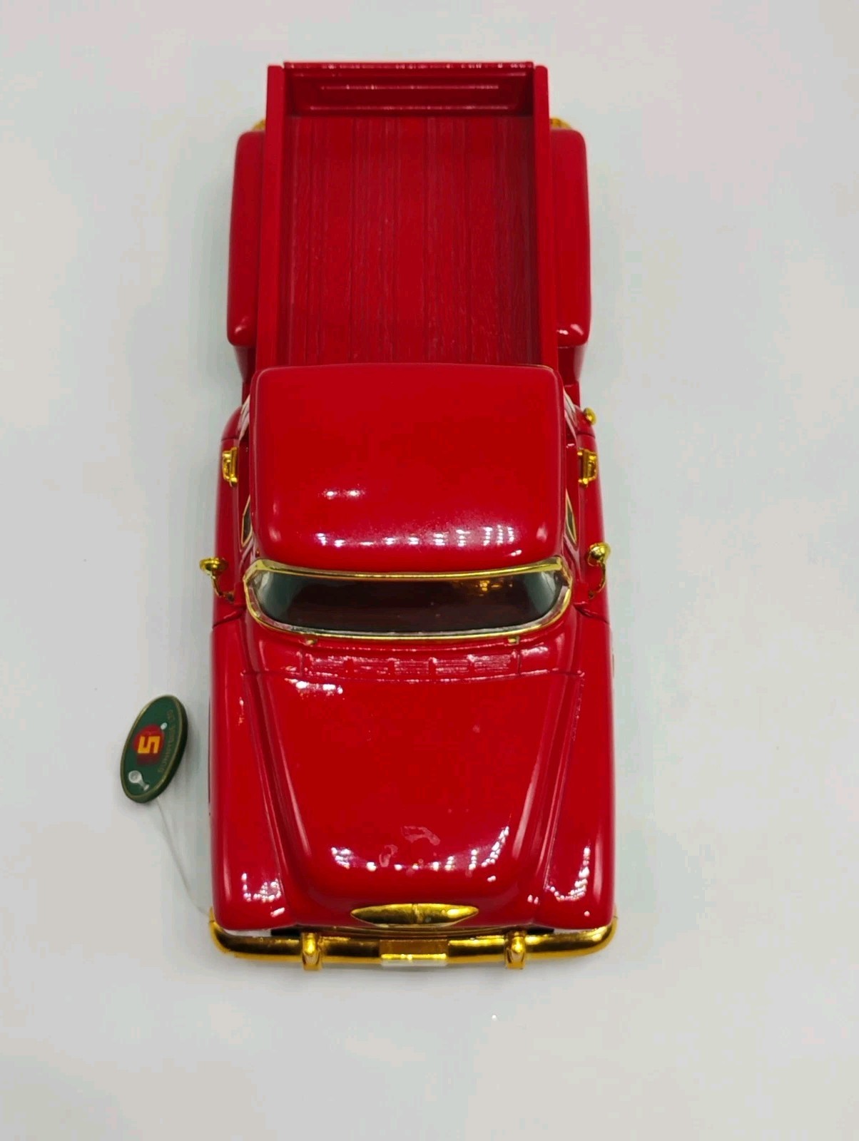 RARE Sunnyside 1:24 Scale Red 1955 Chevy Pickup Lowrider w/ Gold Dayton’s & Trim