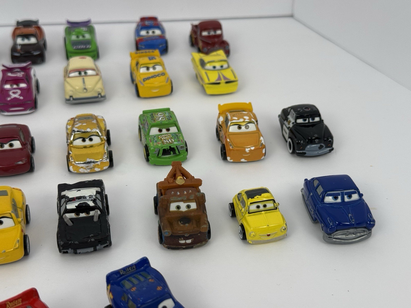 Disney Pixar Cars Mini Racers Diecast Mattel Lot of 39 – 1:87 Scale