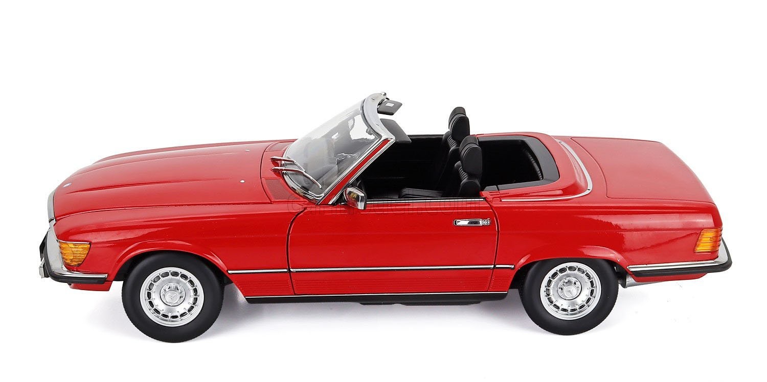 KK SCALE MODELS Mercedes 450 SL R107 European Version 1985 Red 1/12 Scale New!