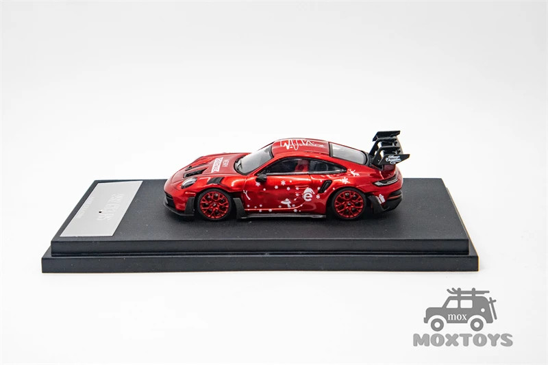 Mini Station 1:64 RWB 964 992 GT3 RS T1 VAN Metallic SUP Red Diecast Model Car