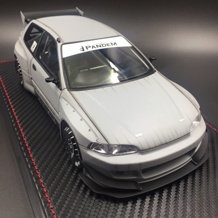 Ignition Model 1/18 Ig 1471 Pandem Honda Civic EG6 In Battle Gray.Cldc Exclusive