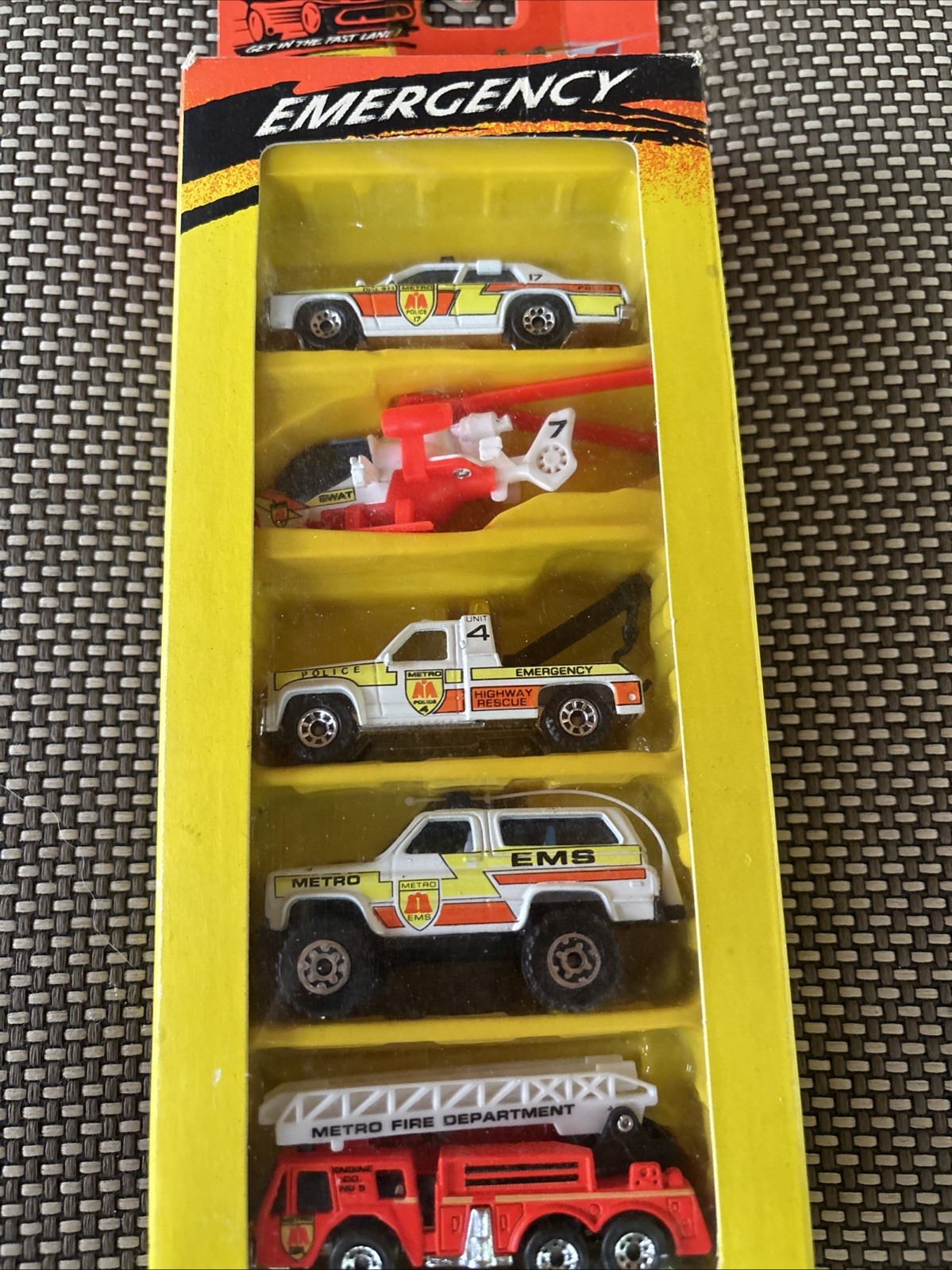 Matchbox Emergency 5 Pack Cars Vehicles New 1993