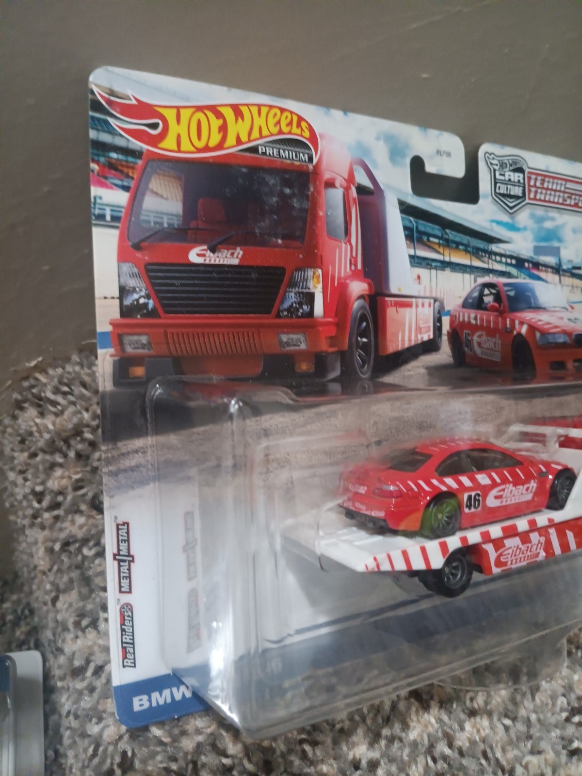BMW M3 E46 & Aero Lift Hot Wheels 1:64 Team Transport