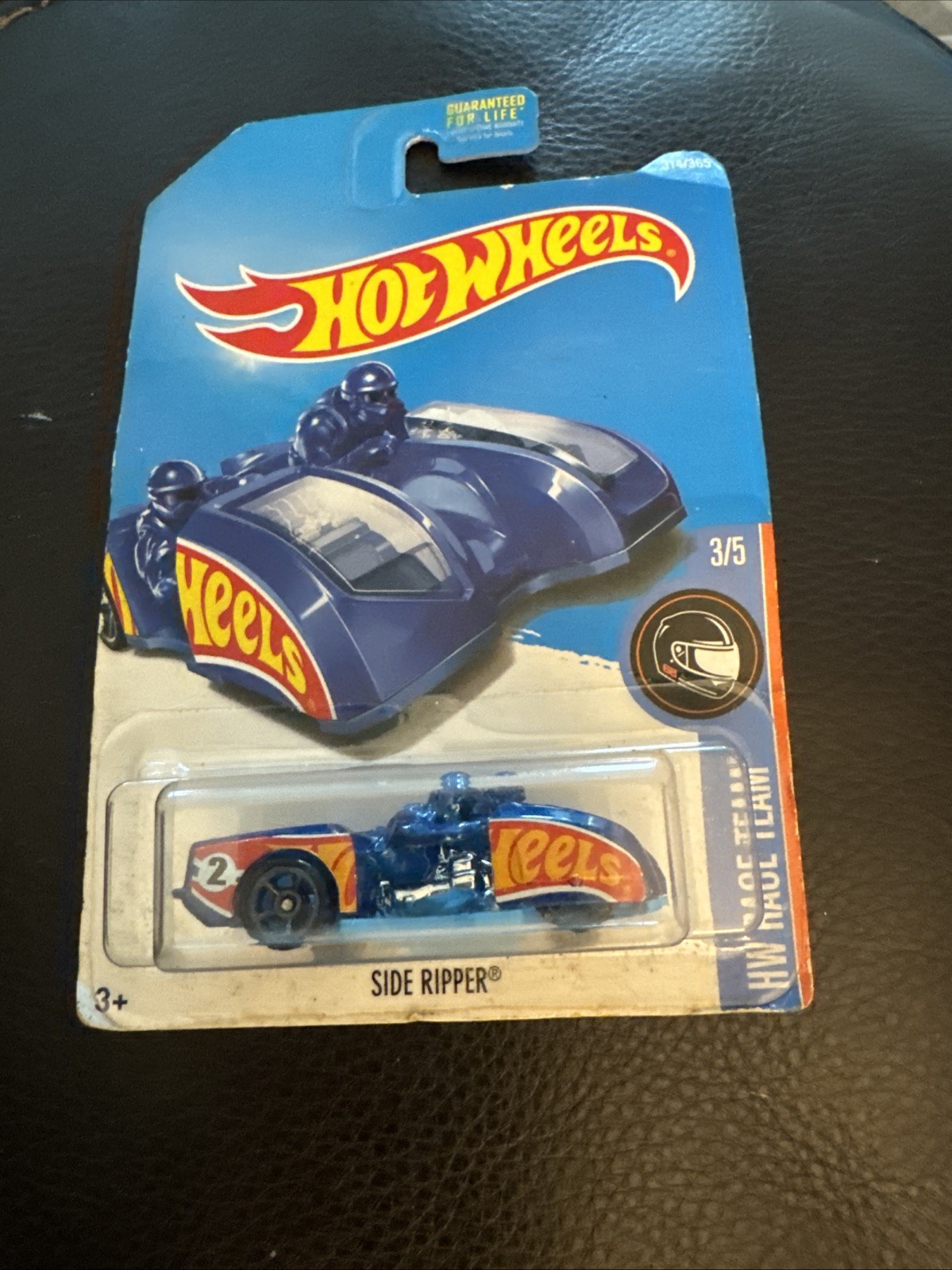 Hot Wheels Side Ripper, Blue; 2016 HW Race Team Series 3/5, Motorcycle & Sidecar