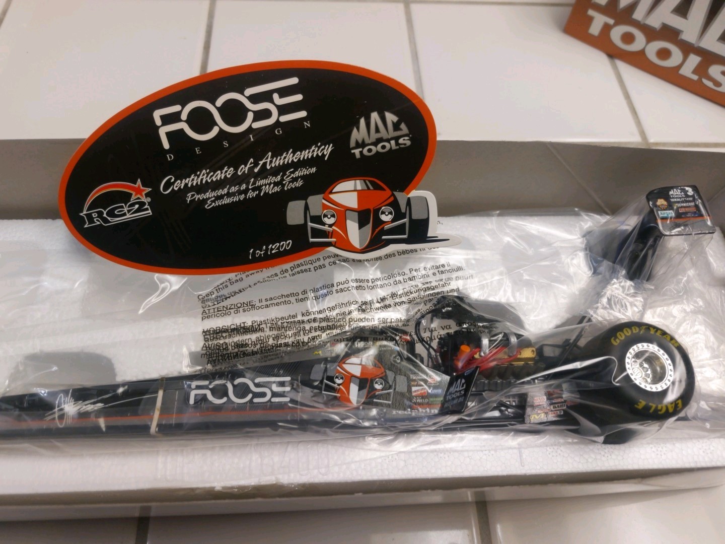 DOUG KALITTA 1/24 foose custom “RARE” 2006 RC2 TOP FUEL DRAGSTER 1 of 1200