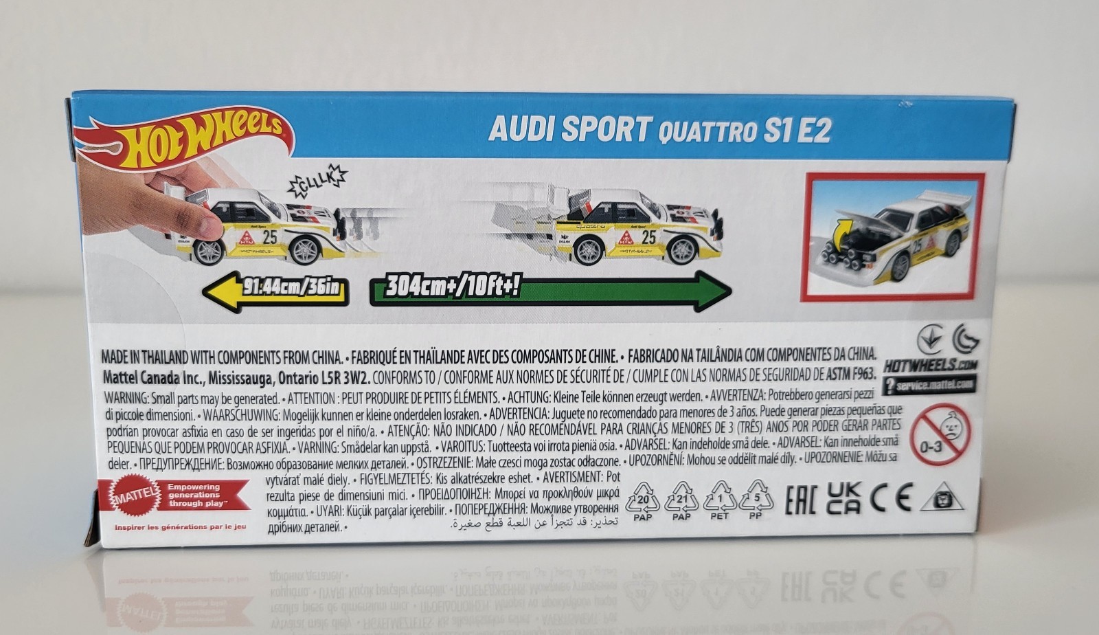 Hot Wheels Pull-Back Speeders Audi Sport Quattro S1 E2 1:43 2025 NEW