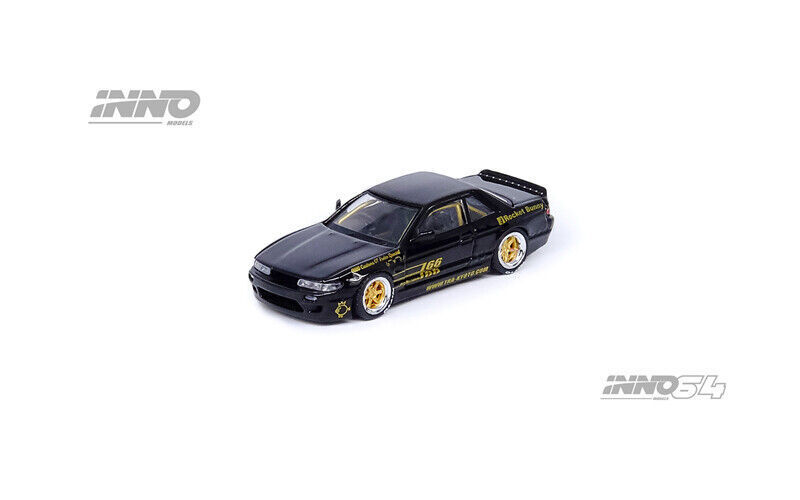 INNO 1:64 NISSAN SILVIA S13 PANDEM ROCKET BUNNY Black car in box