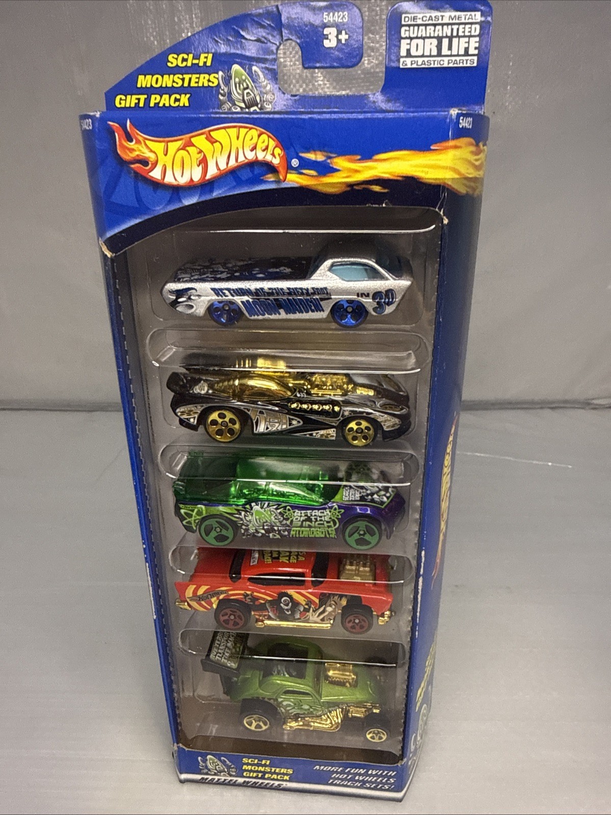 2000 HOT WHEELS SCI-FI MONSTERS GIFT PACK 5 CAR SET NEW UNOPENED PACKAGE 54423