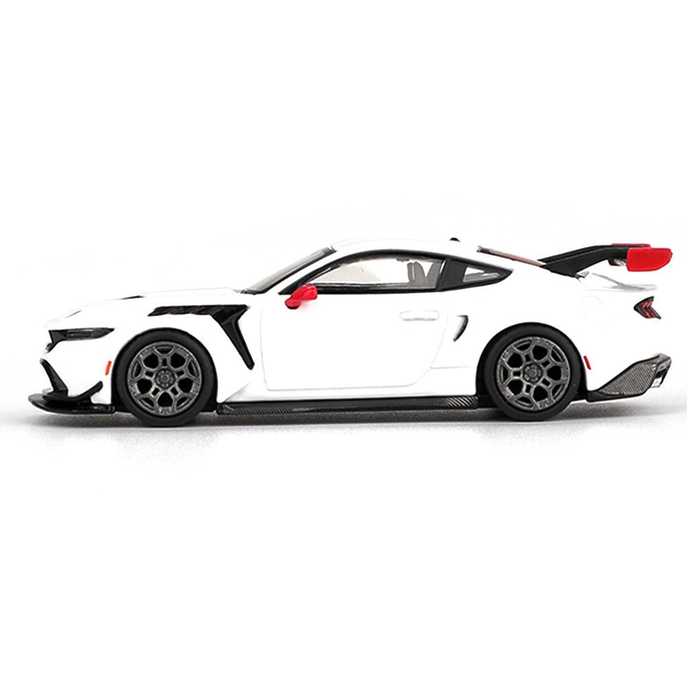 MINI GT FORD MUSTANG GTD SPIRIT of AMERICAN 1/64 DIECAST WHITE MGT01097