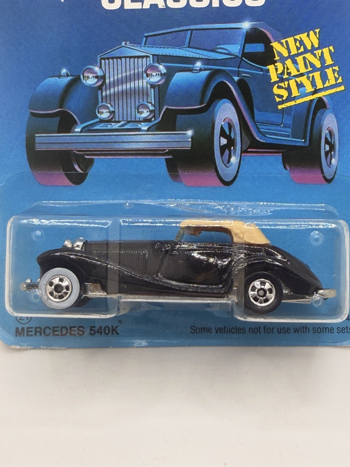 Vintage 1988 Hot Wheels Classics Mercedes 540K Black Sealed
