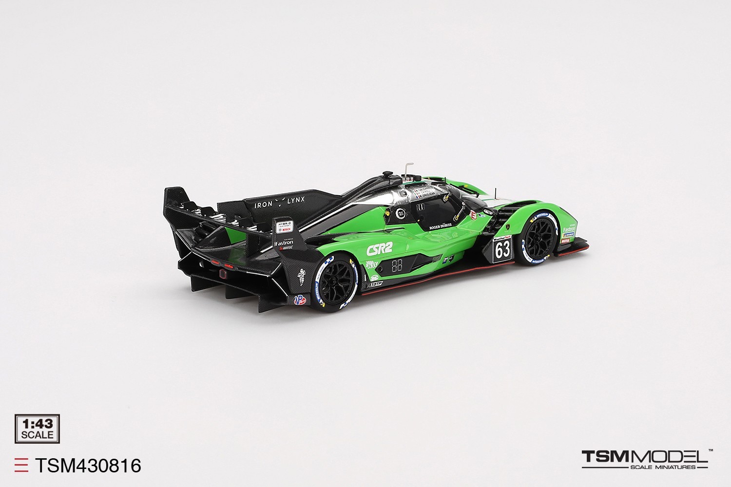 TSM Model 1/43 Lamborghini SC63 #63 Iron Lynx 2024 IMSA Sebring TSM430816