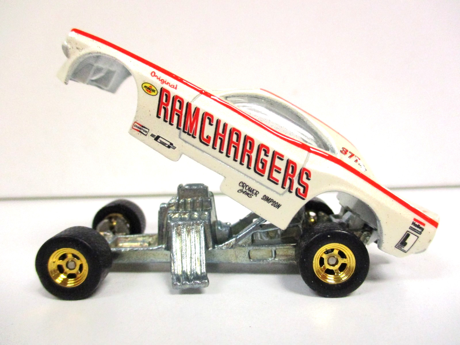 HOT WHEELS – DRAG STRIP DEMONS ORIGINAL RAMCHARGERS DODGE CHALLENGER FUNNY CAR