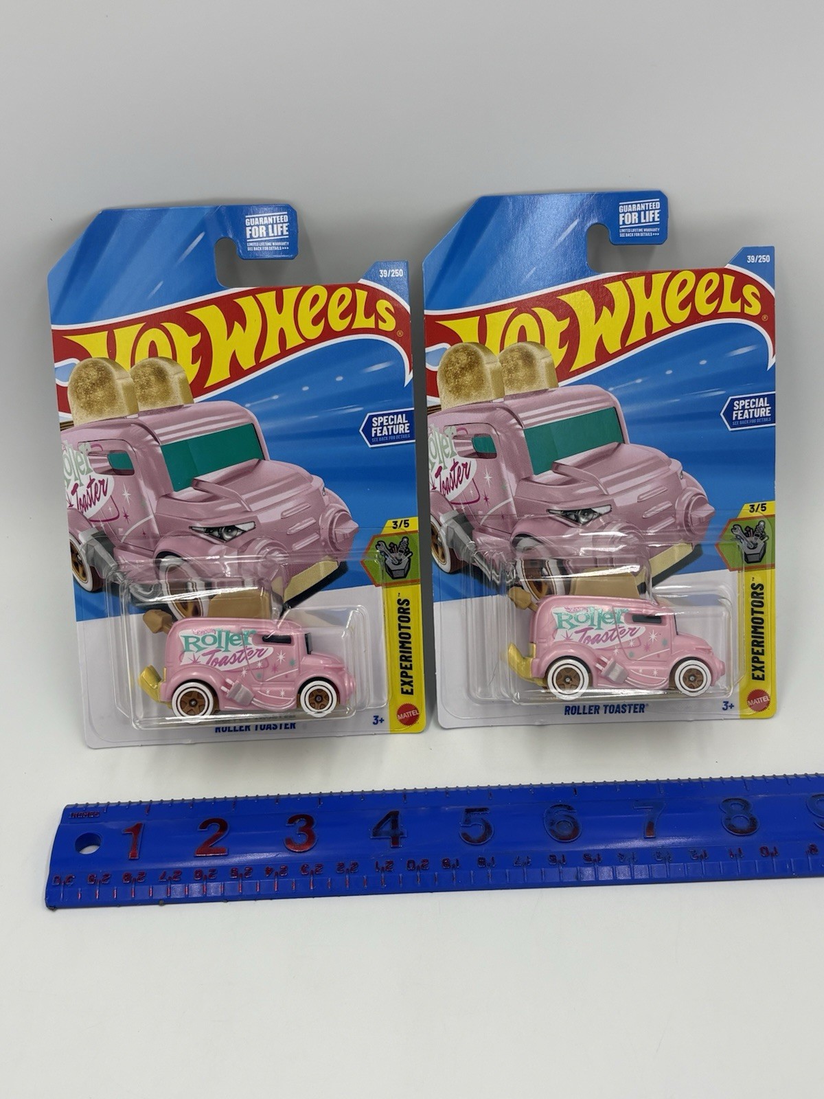 Lot of Two 2026 Hot Wheels Pink Roller Toaster Exerimotors Series 3/5 Cars