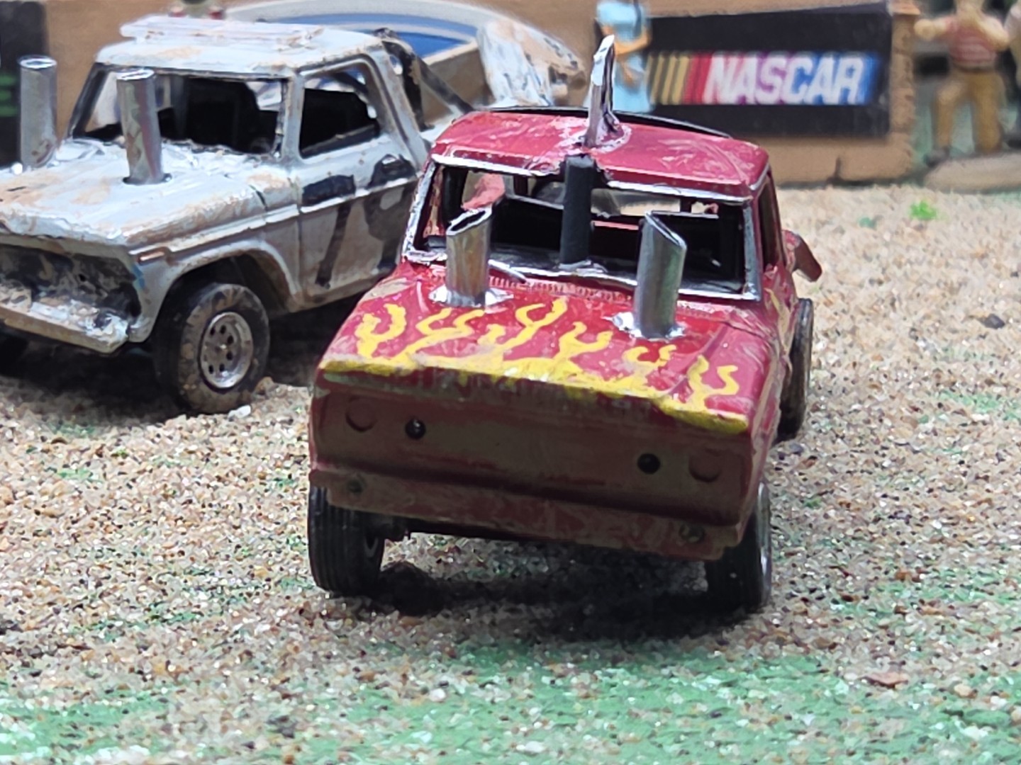 DEMO DERBY CUSTOM DEMOLITION Truck #4X 1979 FORD F150 1/64 Junk Yard RANGER XLT