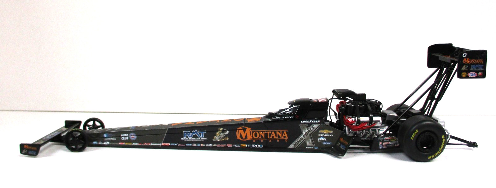 RC2 AUTO WORLD AUTOGRAPHED AUSTIN PROCK MONTANA BRAND 2020 TOP FUEL DRAGSTER
