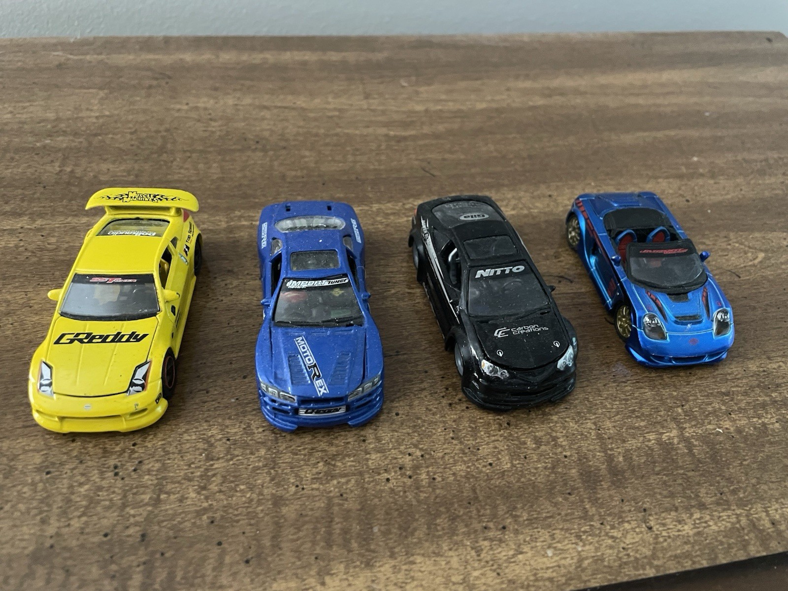 Muscle Machines Import Turner – Lot of 4 Cars (Includes: Nissan Toyota and More)