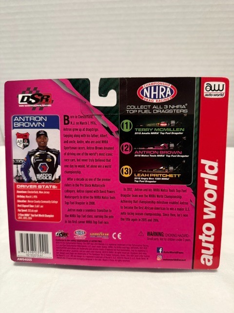 AUTO WORLD – ULTRA RED CHASE TOP FUEL DRAGSTER – 2018 MATCO TOOLS – A BROWN