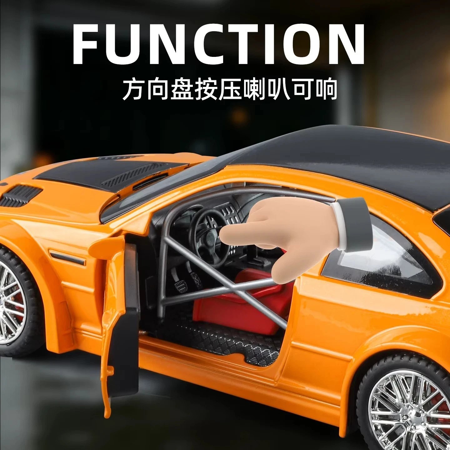 1:24 BMW M3 GTR E46 Diecast Model Car – Sports Muscle Car Collector Display