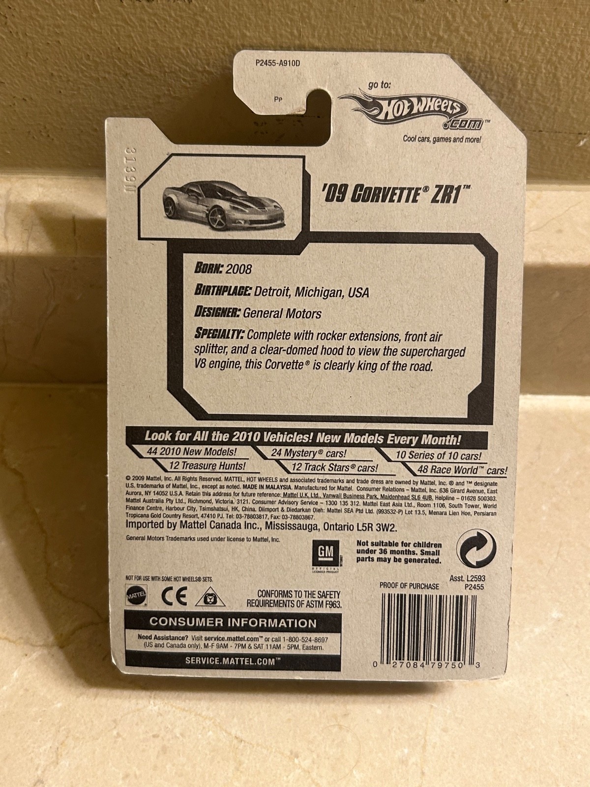 ‘09 Corvette ZR-1 – Hot Wheels 2009 Faster than Ever
