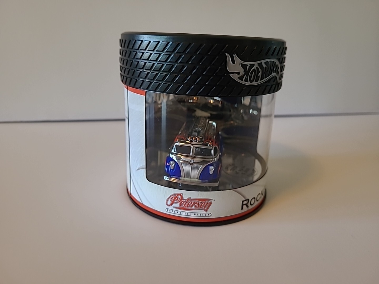 Hot Wheels 2004 Petersen Automotive Museum Oil Can Rocket Oil Tanker Blue