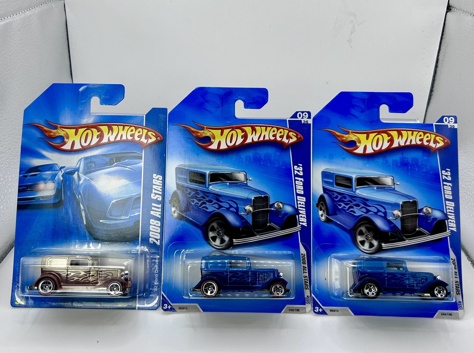 Hot Wheels All Stars ’32 Ford Delivery Truck Lot of 3 Color Variations 1:64