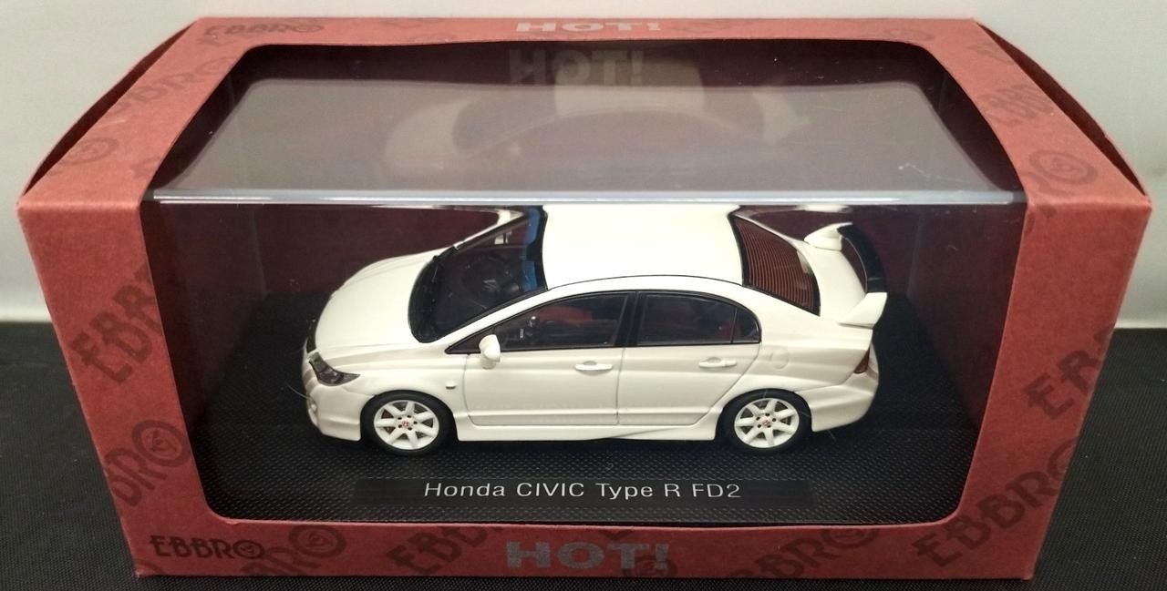 EBBRO HONDA CIVIC TYPE R FD2 WHITE 559332
