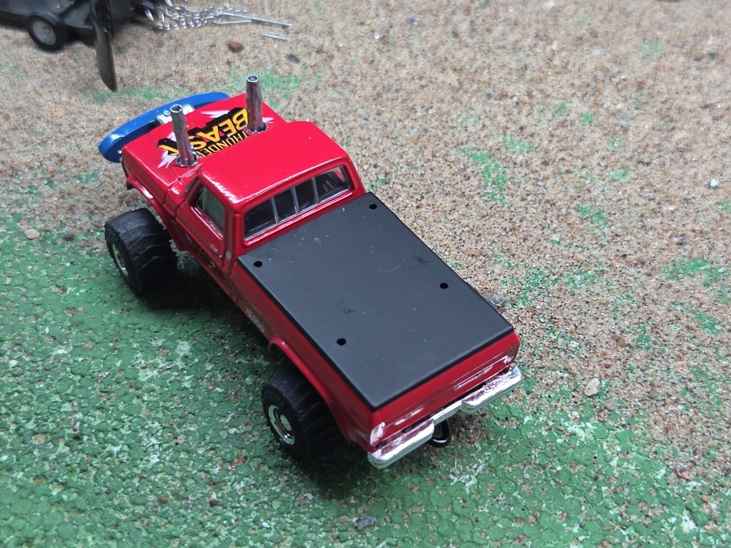 CUSTOM BUILT 1:64 GreenLight 1976 FORD HOT ROD PULLING TRUCK ertl puller dcp 460