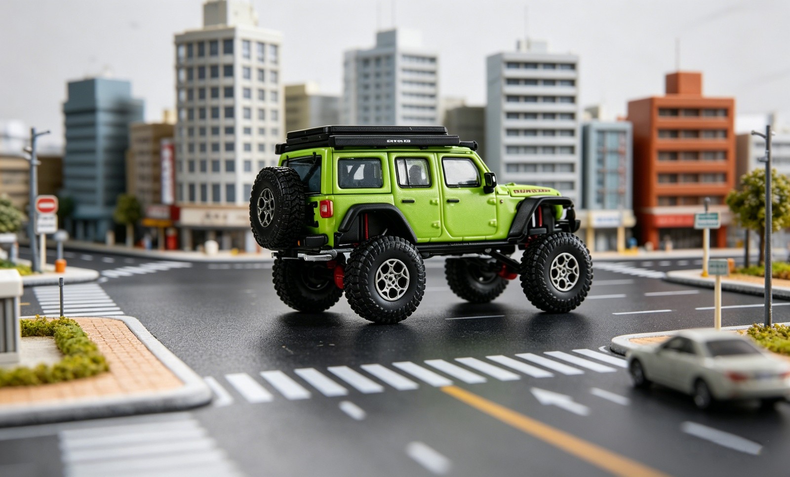 GCD Wrangler 4×4 Offroad Diorama Car Roof Tent Suspensions Toy Box IN STOCK 1/64