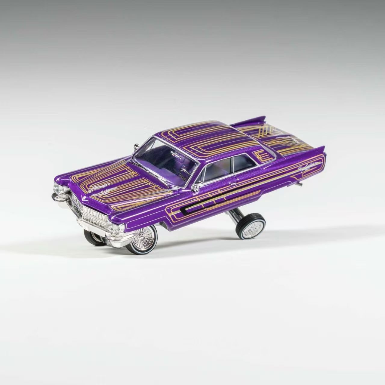 97M 1/64 Cadillac Sedan de Ville Deville 1964 Lowrider Diecast Car Model