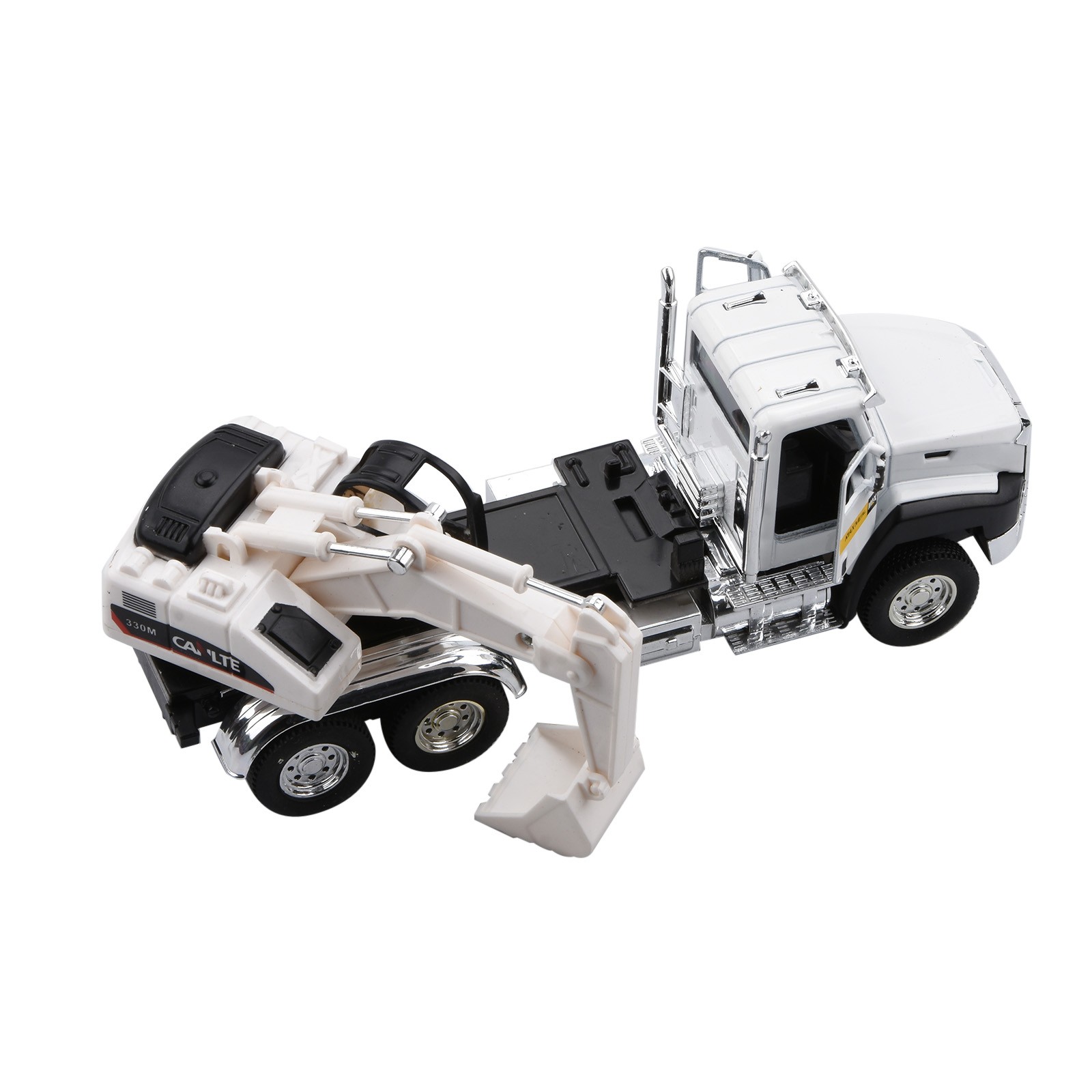 1:50 Engineering Alloy Truck Model Car Kid Toy Vehicle Gift/Decoration Pull Back