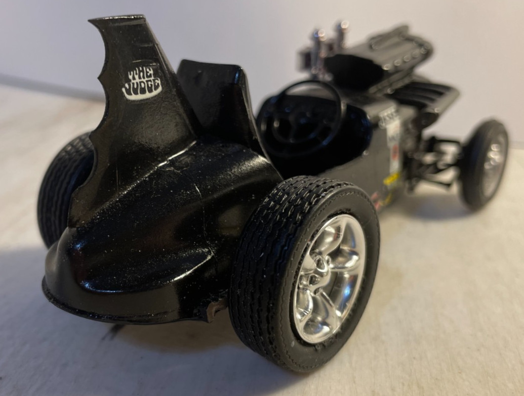 Black 1934 Aston-Martin Ulster rat rod junkyard